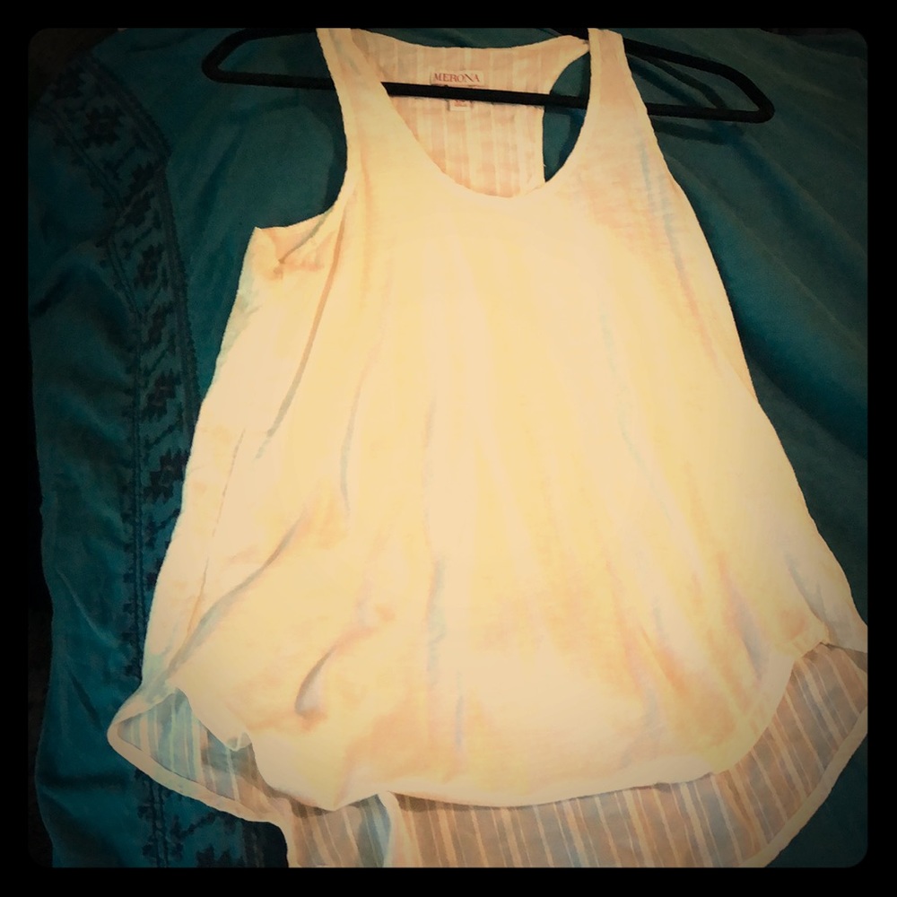 Merona racer back boho style tank top